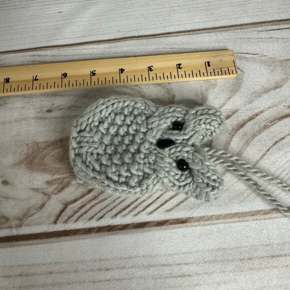 Gray Crochet Owl - 5.5" Long - Picture 3 of 3